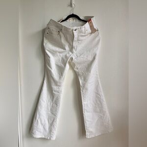 Levi’s Women's 726 White Flared Jeans - 33” x 32”